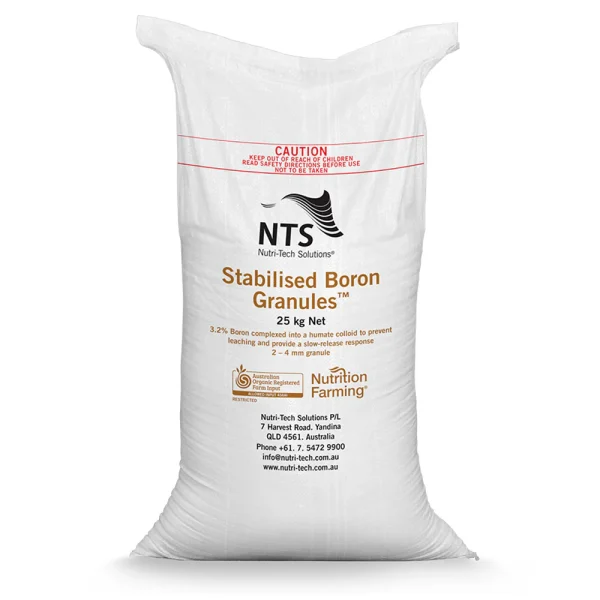 Stabilised-Boron-Granules